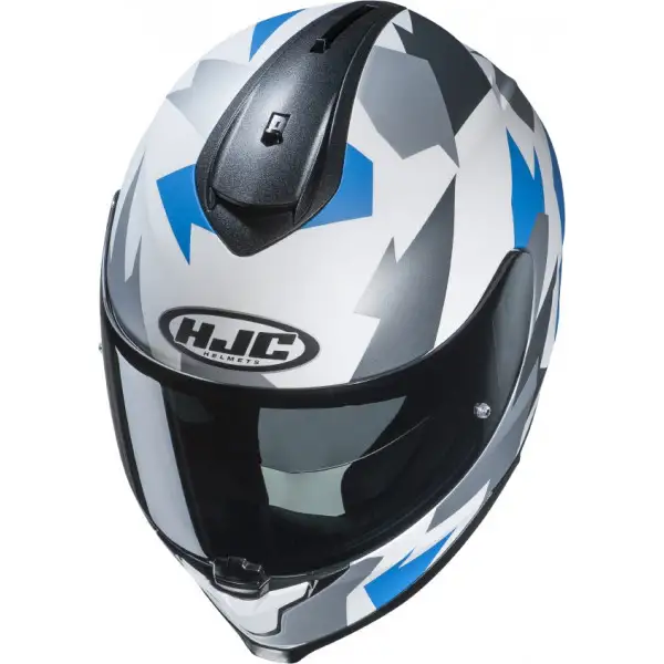 Casco integrale HJC C70 VALON MC2SF Bianco grigio Blu