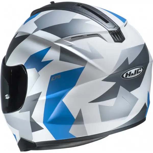 Casco integrale HJC C70 VALON MC2SF Bianco grigio Blu