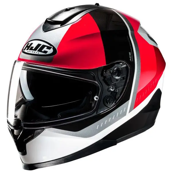 Casco integrale HJC C70N ALIA MC1 Rosso Nero Grigio