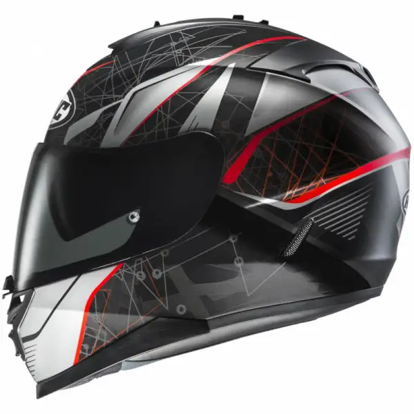 Casco integrale HJC IS-17 DAUGAVA MC1SF Nero Rosso