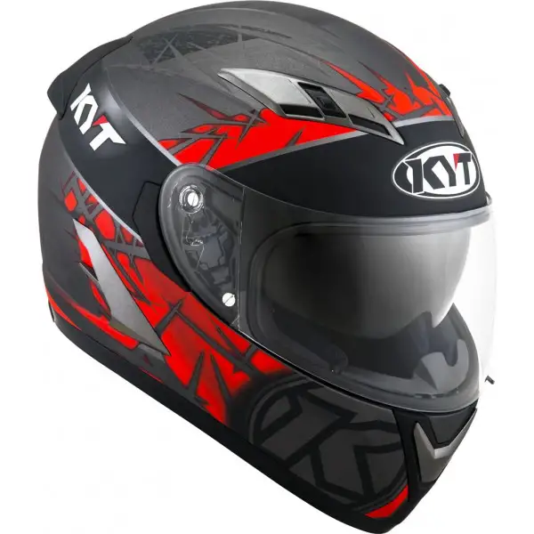 Casco integrale Kyt FALCON 2 RIFT Rosso Antracite