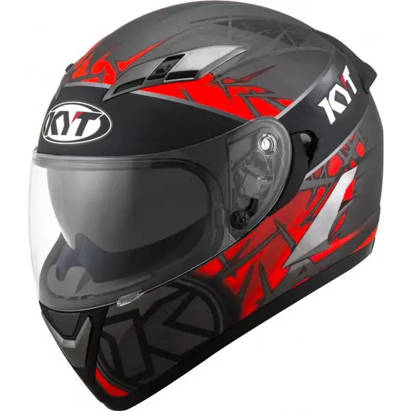 Casco integrale Kyt FALCON 2 RIFT Rosso Antracite