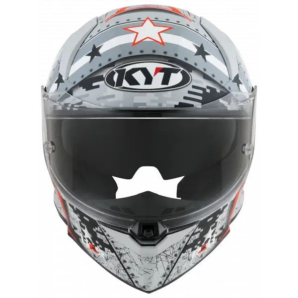 Casco integrale Kyt R2R MAX ASSAULT E06 Grigio opaco