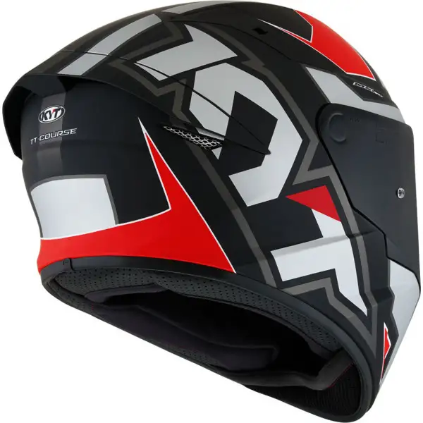 Casco integrale Kyt TT-COURSE ELECTRON Grigio Opaco Rosso