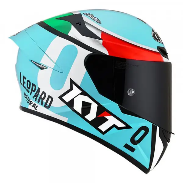 Casco integrale KYT TT-REVO LEOPARD REPLICA E06 Tricolore