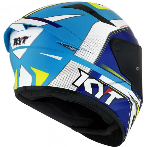 Casco integrale KYT TT-REVO TT-REVO GRAND PRIX E06 Bianco Celeste