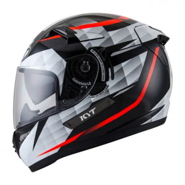 Casco integrale KYT Venom Diamond nero bianco