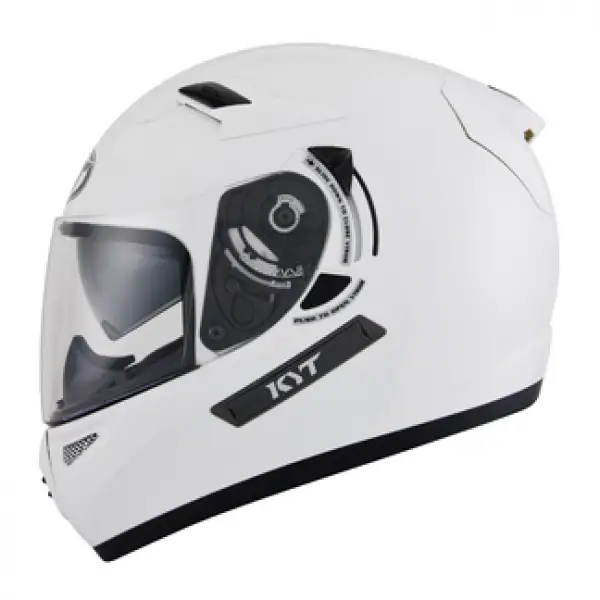 Casco integrale KYT Venom Plain bianco perla