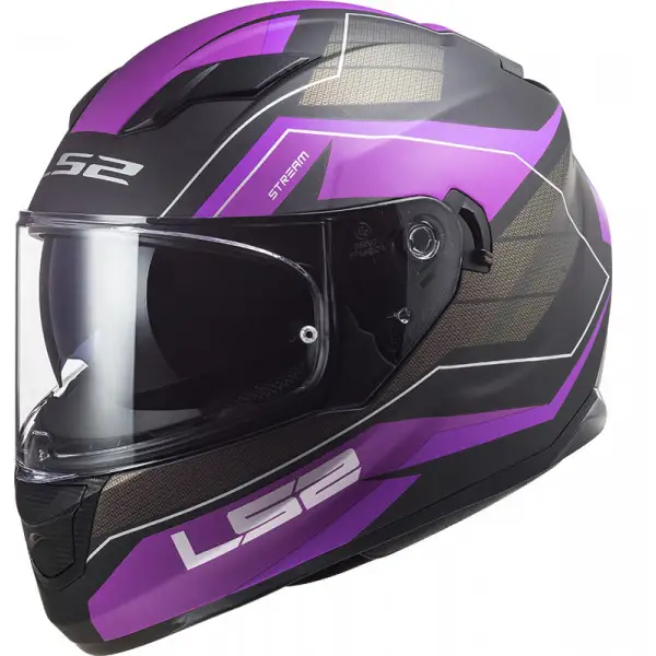 Casco integrale LS2 FF320 STREAM EVO MERCURY Titanio Viola