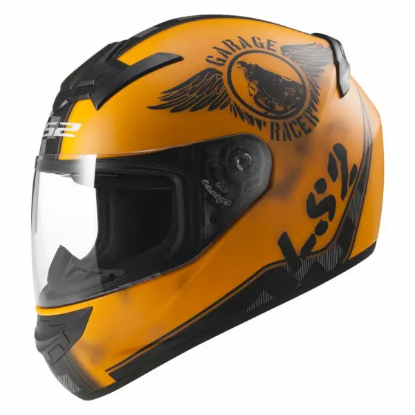 Casco integrale LS2 FF352 Rookie Fan Arancio Opaco