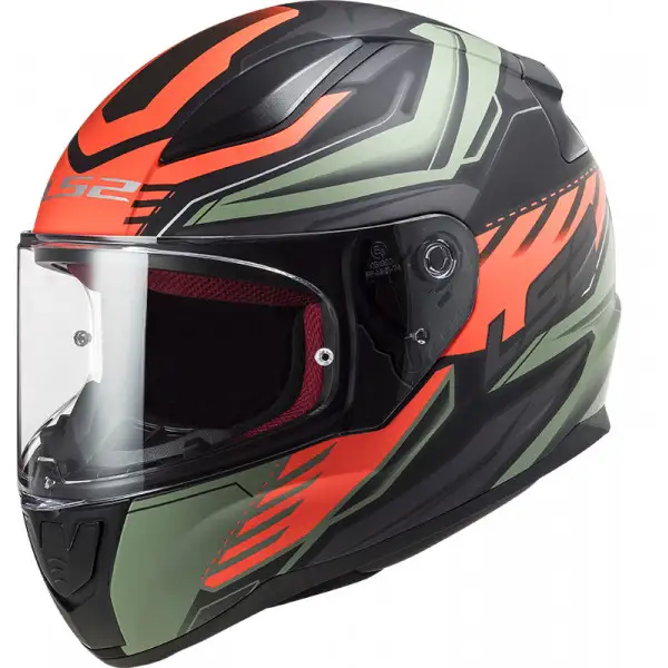 Casco integrale LS2 FF353 RAPID GALE Nero Rosso Verde