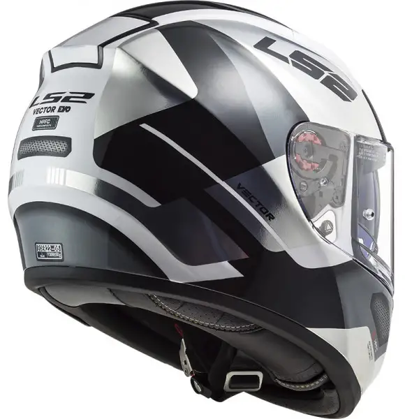 Casco integrale LS2 FF397 VECTOR FT2 AUTOMAT in fibra Bianco Titanio