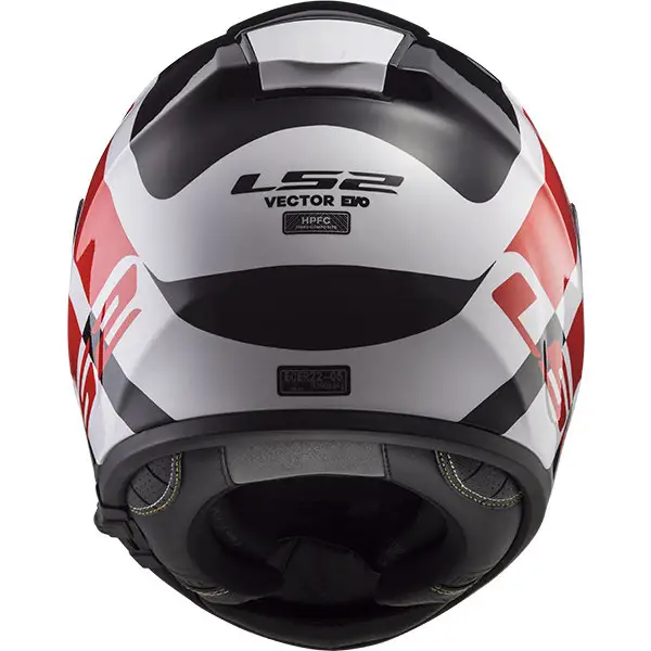 Casco integrale LS2 FF397 VECTOR FT2 TRIDENT in fibra Bianco Rosso