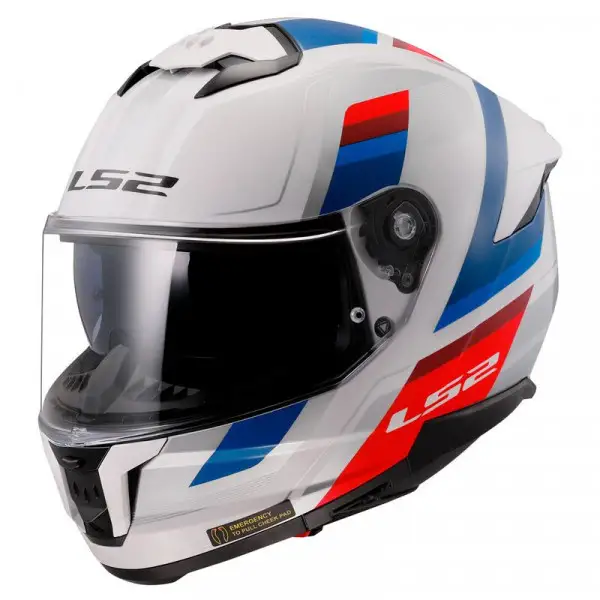 Casco integrale LS2 FF808 Stream II Vintage bianco blu