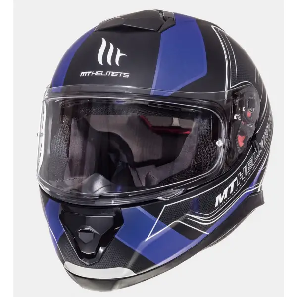 Casco integrale MT Helmets Thunder 3 Sv Trace Nero Blu Opaco