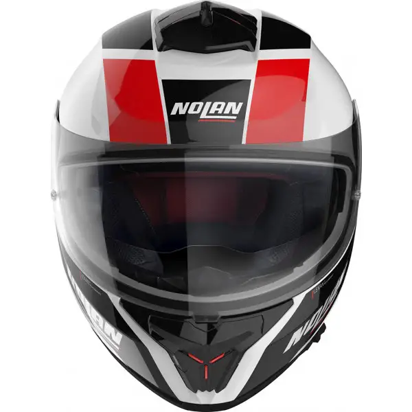 Casco integrale Nolan N80-8 MANDRAKE N-COM Bianco Metal Rosso