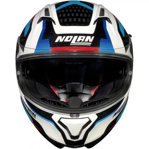 Casco integrale Nolan N87 Arkad N-Com bianco metal