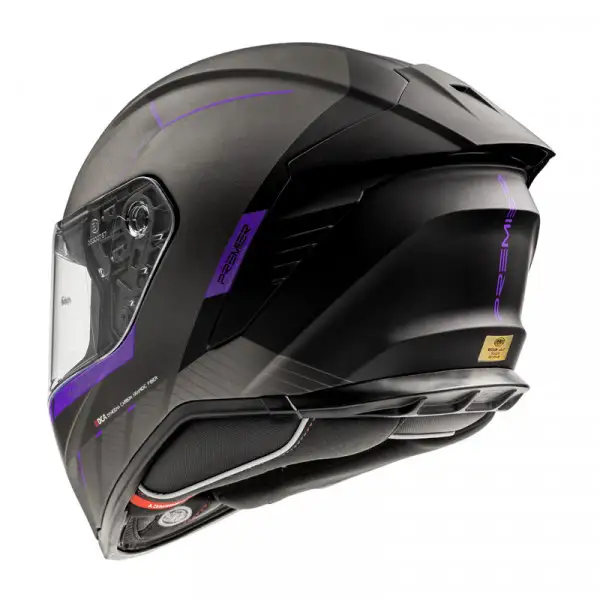 Casco integrale Premier HYPER RS18 BM ECE 22.06 in fibra Viola