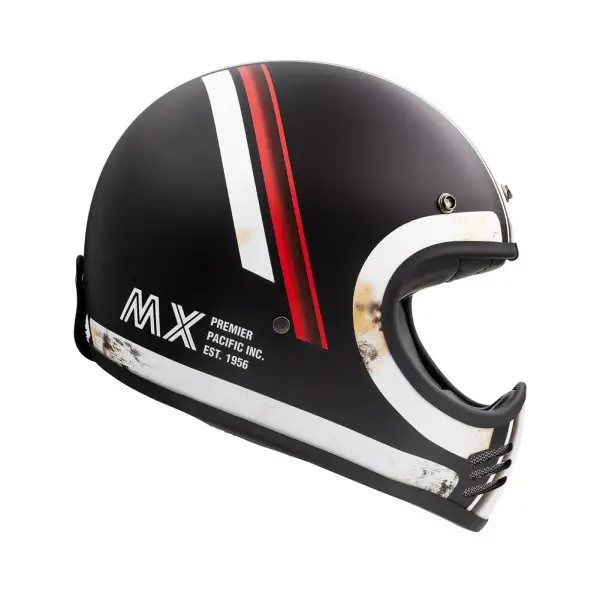 Casco integrale Premier MX DO92 OS BM Nero Rosso Bianco