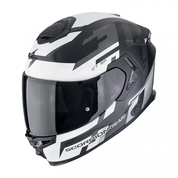 casco integrale Scorpion EXO-GT SP Air Tornado nero argento