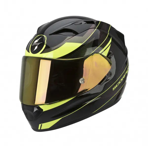 Casco integrale Scorpion Exo 1200 Air Fulmen Nero Camaleonte Gia