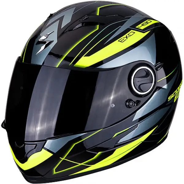 Casco integrale Scorpion EXO 490 NOVA Nero Giallo Neon