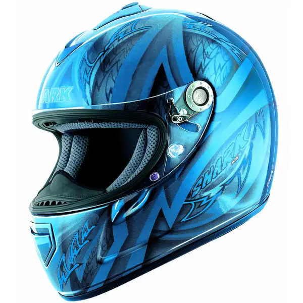 Casco integrale Shark RSX Mythic France in fibra Blu