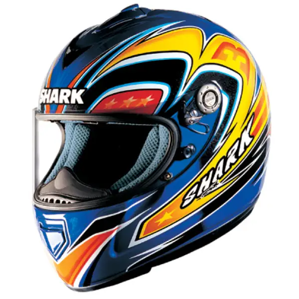 Casco integrale Shark RSX S. Chambon France Blu Nero Giallo