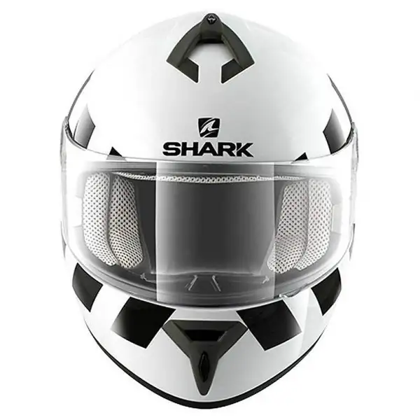 Casco integrale Shark S600 PINLOCK NO PANIC Bianco Nero