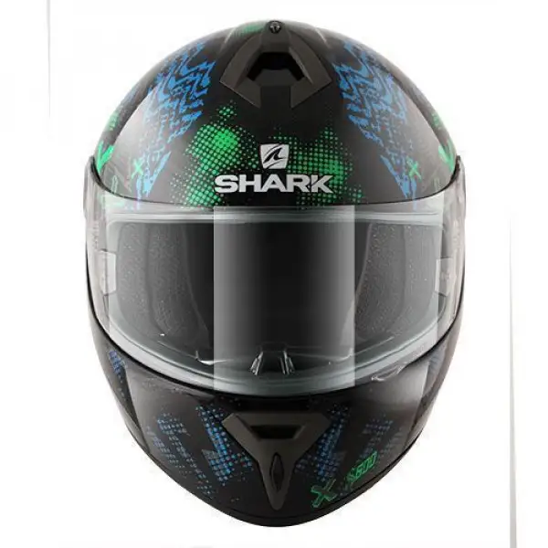 Casco integrale Shark S600 Play nero verde blu