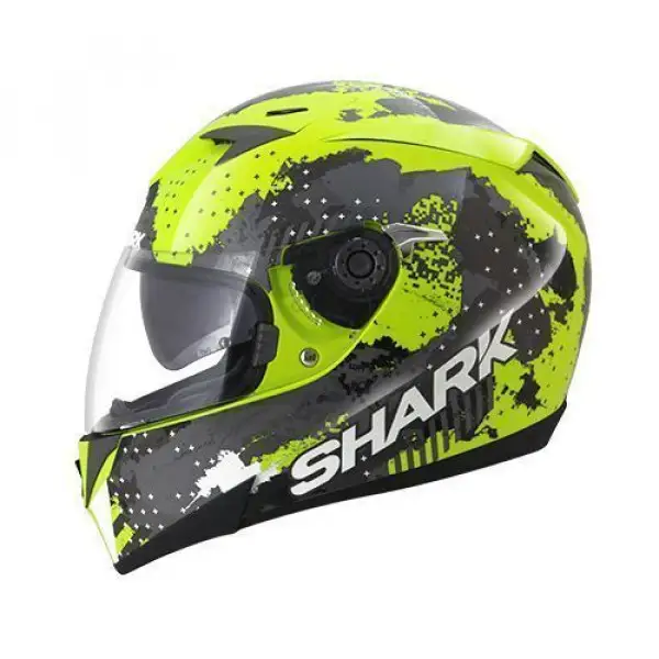 Casco integrale Shark S700-S Squad giallo nero bianco