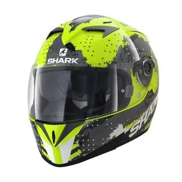 Casco integrale Shark S700-S Squad giallo nero bianco