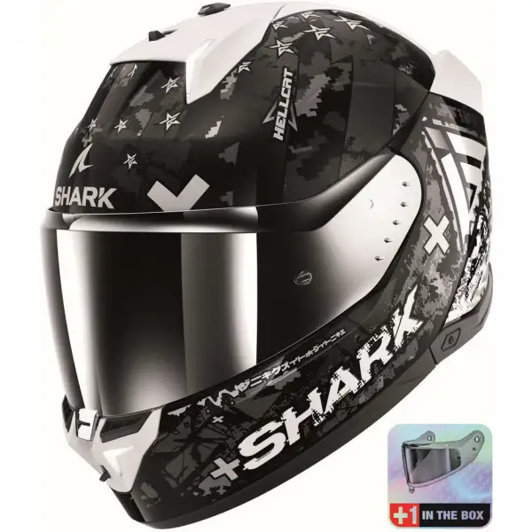 Casco integrale Shark SKWAL i3 HELLCAT Nero Argento