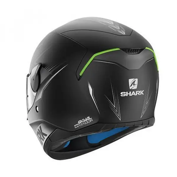 Casco integrale Shark SKWAL Matador Mat nero argento bianco