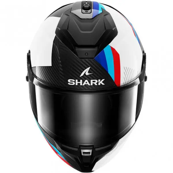 Casco integrale Shark SPARTAN GT PRO DOKHTA CARBON in fibra Carbon Bianco Blu
