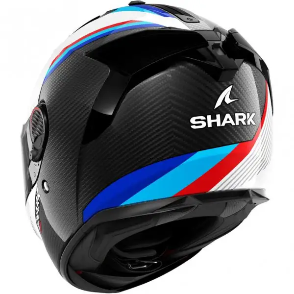 Casco integrale Shark SPARTAN GT PRO DOKHTA CARBON in fibra Carbon Bianco Blu