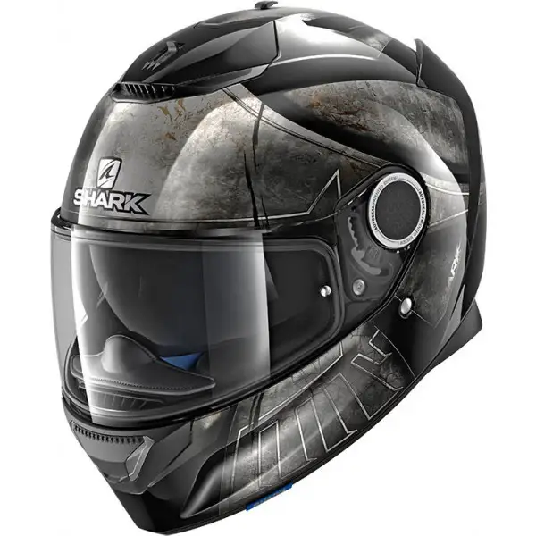 Casco integrale Shark SPARTAN HOPLITE Nero Nero Cromato