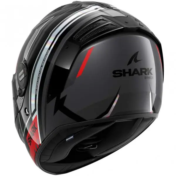 Casco integrale Shark SPARTAN RS BYRHON in fibra Nero irridiscente Rosso