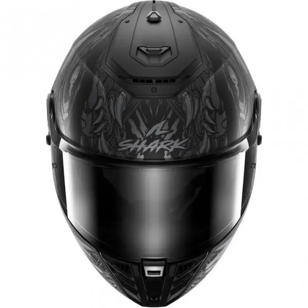 Casco integrale Shark SPARTAN RS SHAYTAN in fibra Opaco Nero Antracite Antracite