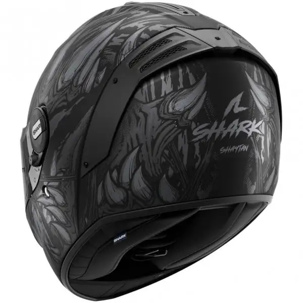 Casco integrale Shark SPARTAN RS SHAYTAN in fibra Opaco Nero Antracite Antracite