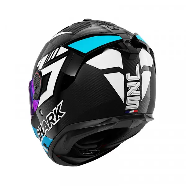 casco integrale sport GT Shark Spartan GT Pro Carbon Zarco Track Racer blu