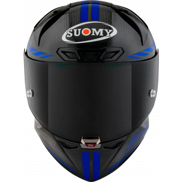 Casco integrale Suomy S1-XR GP CARBON HYPERSONIC BLUE E06-FIM in fibra Nero Blu