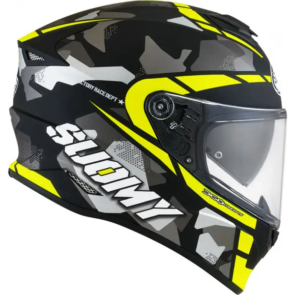 Casco integrale Suomy STELLAR RACE SQUAD Giallo Opaco