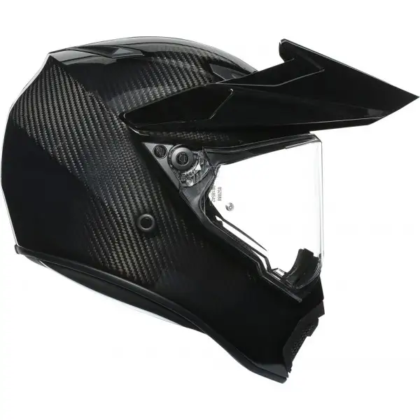 Casco integrale touring AGV AX9 MPLK SOLID in fibra Carbon Lucido