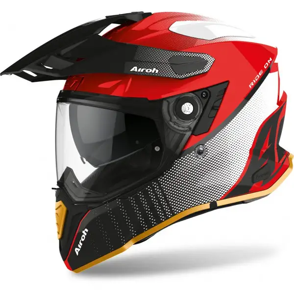 Casco integrale touring Airoh Commander Progress in fibra Special Edition Rosso