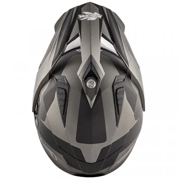 Casco integrale touring Kabba KV30 Enduro Flash Titanio Opaco Nero