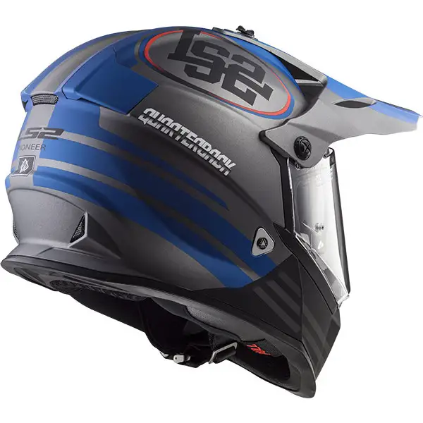 Casco integrale touring LS2 MX436 PIONEER QUARTERBACK MATT Titanio