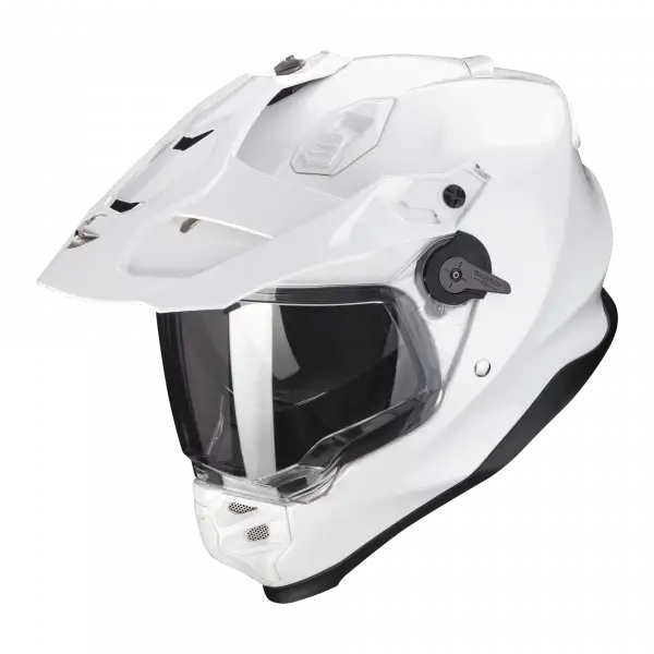 Casco integrale touring Scorpion ADF 9000 AIR SOLID in fibra Bianco perla
