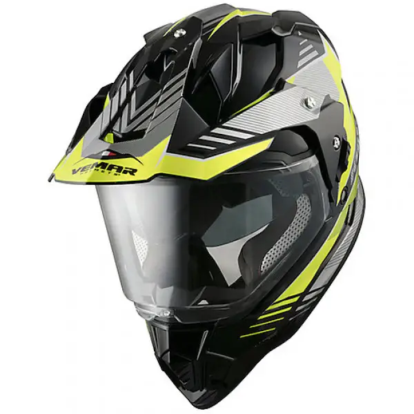 Casco integrale touring Vemar KONA EXPLORER Giallo Fluo