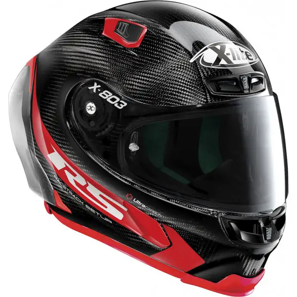 Casco integrale X-Lite X-803 RS Ultra Carbon HOT LAP Carbon Rosso